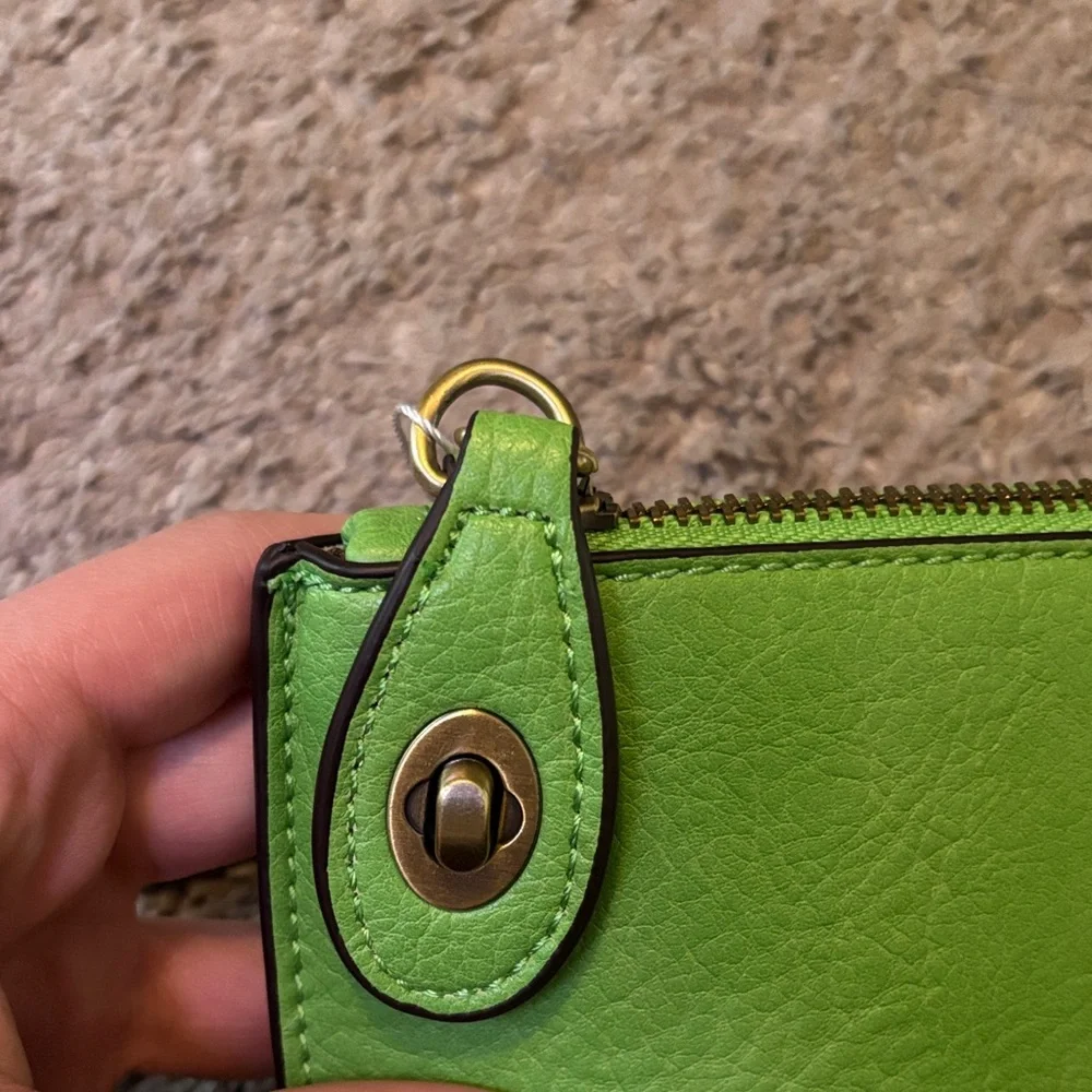 Joy Susan Vibrant Lime Wristlet - Picture 5 of 8
